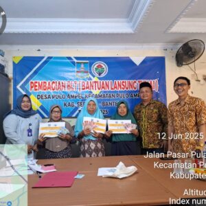 Penyaluran Bantuan Langsung Tunai Dan Desa (BLT-DD) Triwulan II Di Desa Pulo Ampel