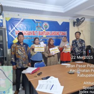 Penyaluran BLT Dana Desa 2025 Triwulan 1 Desa Pulo Ampel Berjalan Lancar, 40 KPM Terima Bantuan